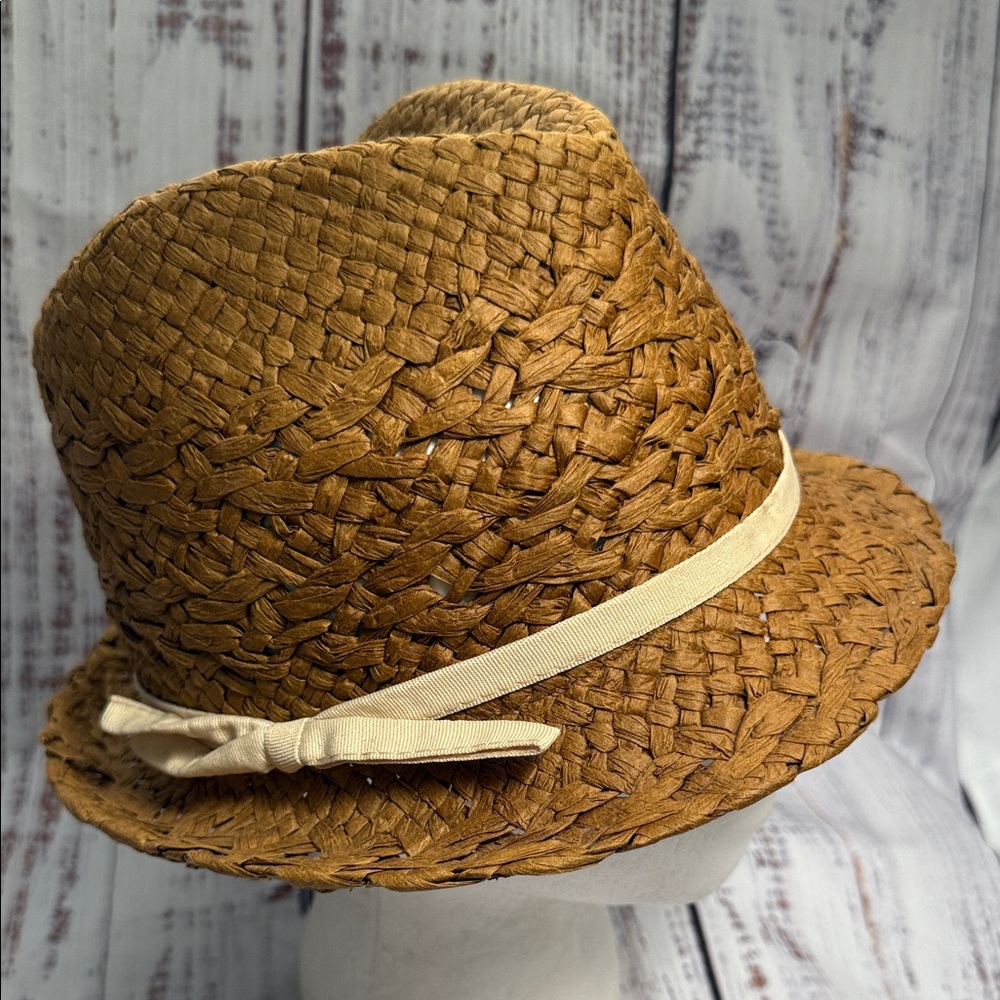 D&Y Brown Woven Fedora Hat - Picture 15 of 15